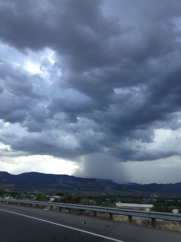 Thunderstorm on the way back from Sedona July 20 2014